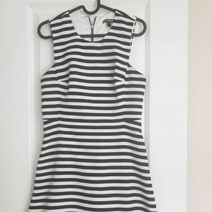 Zara Black and white stripped dress